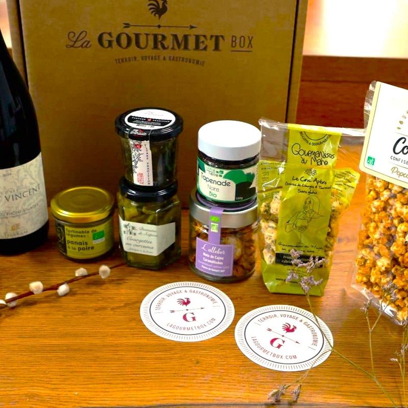 Coffret cadeau gourmet - huile d'olive et tapenades