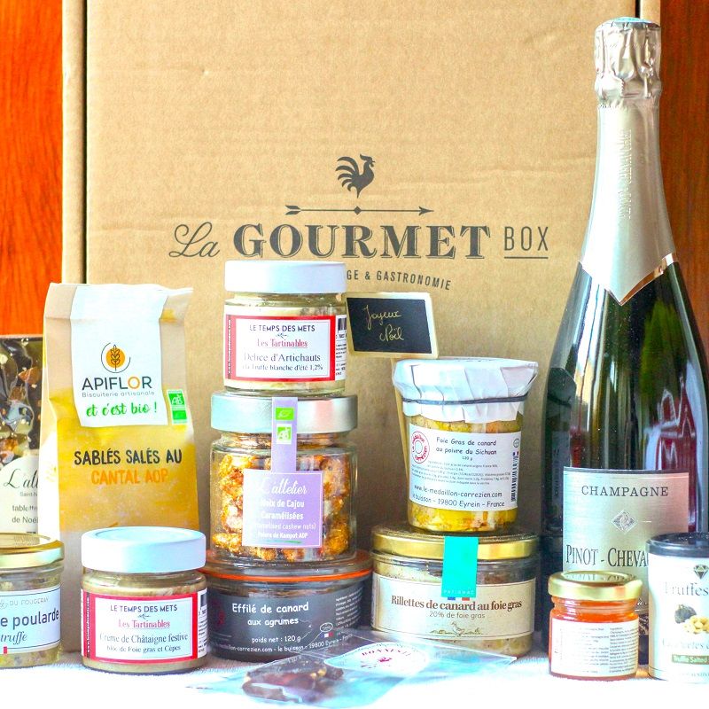 Coffret cadeau Champagne et foie gras - BienManger Paniers Garnis