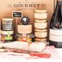Caja Gourmet Francesa Super Aperitivos con vino tinto