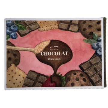Cesta de degustación de chocolate, el chocolate de los mejores artesanos franceses