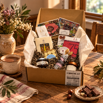 Premium-Schokolade Geschenkbox, Schokolade von den besten französischen Handwerkern