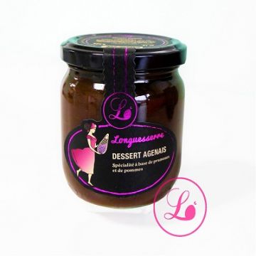 EL DESSERT AGENAIS, UNA ESPECIALIDAD DULCE Y AFRUTADA ELABORADA CON UN 30 % DE CIRUELAS Y UN 30 % DE MANZANAS (220 G)