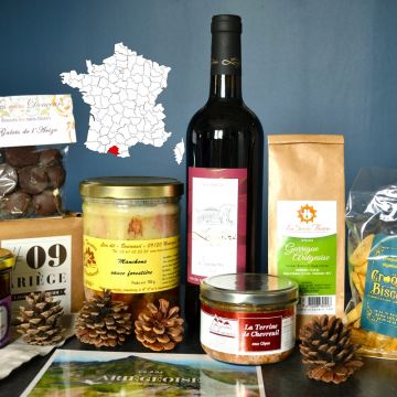 Gourmet-Weihnachtsbox aus den Pyrenäen, der Ariège