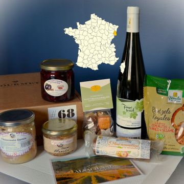Cesta de Navidad gourmet de Alsacia