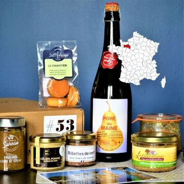 Panier gourmand de la Vallée de la Loire, gastronomie de Mayenne par La Gourmet Box