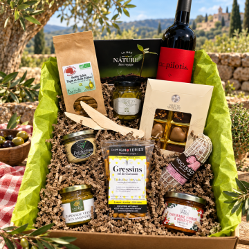 Vegetarian Gift Hamper with Red Wine 