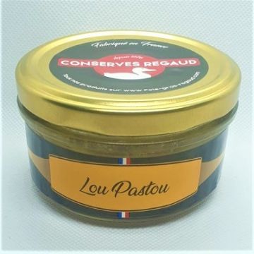 LE « LOU PASTOU », DÉLICIEUSE ALLIANCE DE PÂTÉ DE CAMPAGNE ET DE BLOC FOIE GRAS DE CANARD 30% (130 G)