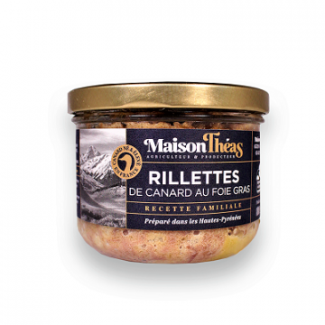 Las inevitables y untuosas rillettes de pato del suroeste con foie gras al 10% (180 g)