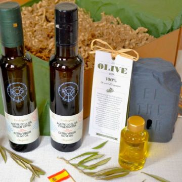Präsentkorb mit Natives Bio-Olivenöl extra vergin  