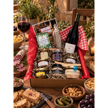 Confezione Aperitivo Premium con Vino Rosso