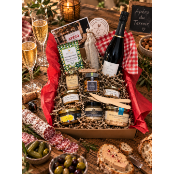 Confezione Aperitivo Premium con Champagne Grand Cru
