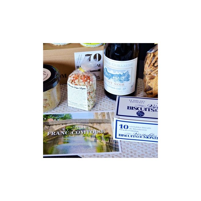 Cesta gourmet de Borgoña, gastronomía francesa del Franco Condado