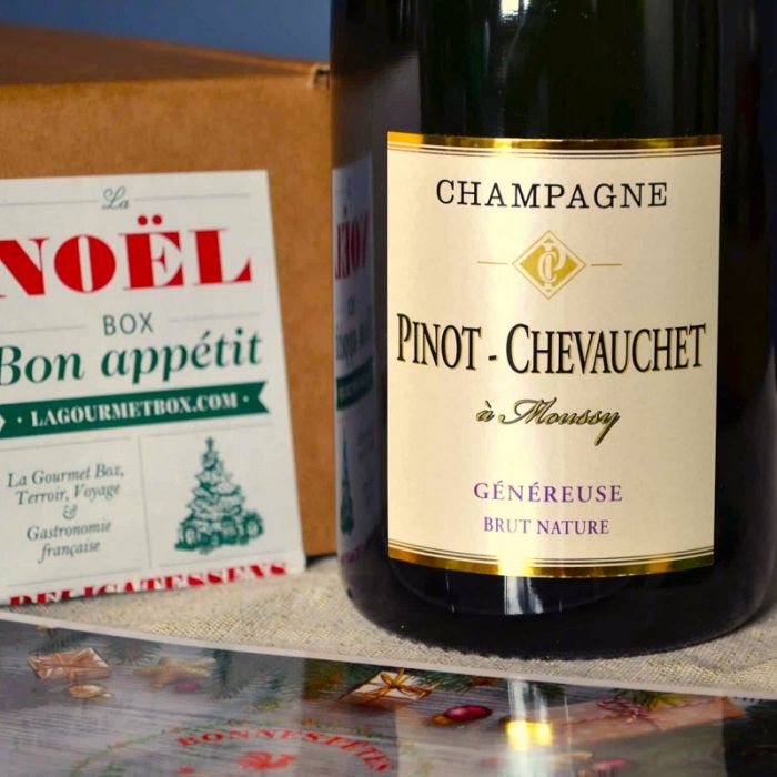 Cestino natalizio vegetariano (con champagne)