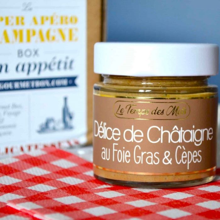 LA GOURMET BOX FRANZÖSISCHE HORSD'ŒUVRES DE LUXE mit Champagne