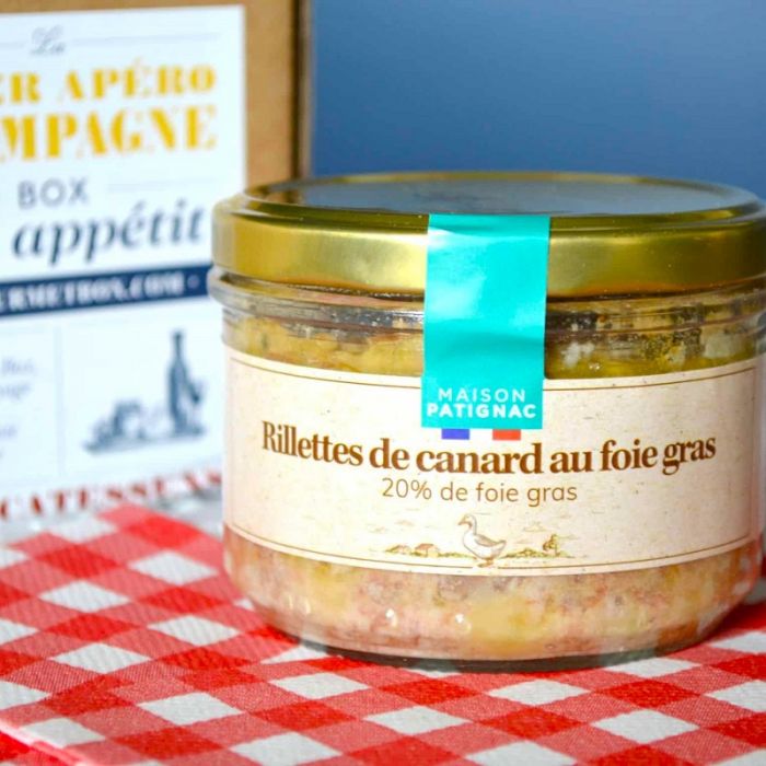 LA GOURMET BOX FRANZÖSISCHE HORSD'ŒUVRES DE LUXE mit Champagne
