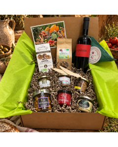Panier gourmand BIO du terroir (vin rouge)