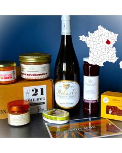 Panier gourmand bourguignon de Noël de la Côte d'Or