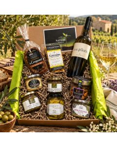 Panier Gourmand Végétarien (avec Vin Blanc)