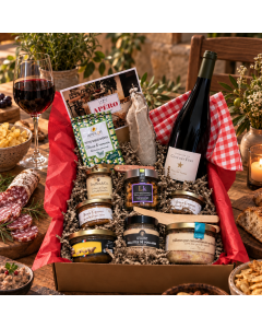 Panier gourmand Super Apéro Box vin rouge