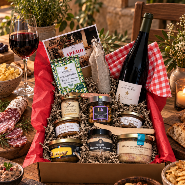 RED WINE DELUXE FRENCH HORS D'OEUVRES GIFT BOX