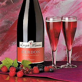 Coffret gourmand ain bresse Cellier Lingot Martin Vin de Bugey pétillant, CERDON Méthode Ancestrale classique (75 cl)