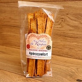 Coffret gourmand Aveyron biscuits apéritifs au Roquefort