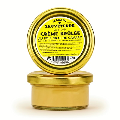 Coffret gourmand Cahors crème brûlée au foie gras de canard artisanale Maison Sauveterre