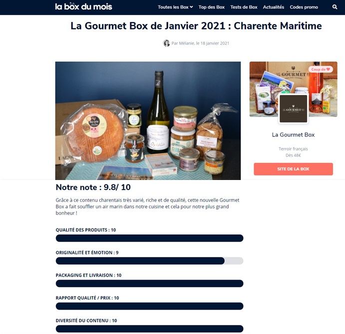 valoración-cesta-gourmet-box-charente-maritime