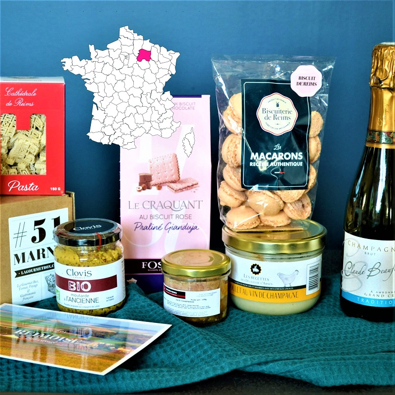 champagne gourmet basket