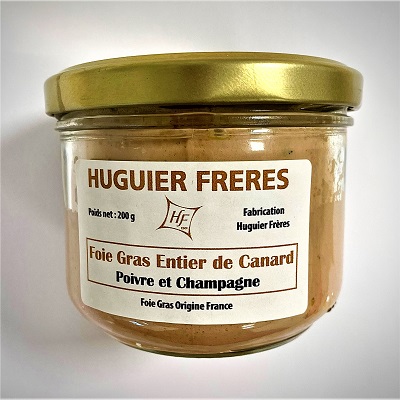 Coffret Foie Gras-Terroir au Champagne - Panier Garni de Noël