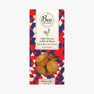 Paris craft biscuits brie de meaux cheese