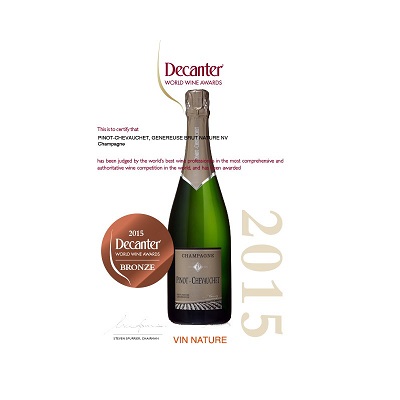 Pinot Chevauchet Champagne Brut Nature Cuvee La Genereuse 