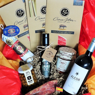 La caja regalo de jamón ibérico La Bellota Box de la Gourmet Box